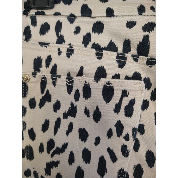 Chico's So Slimming girlfriend slim leopard print ankle jeans size (4 - 6) - Picture 4 of 13